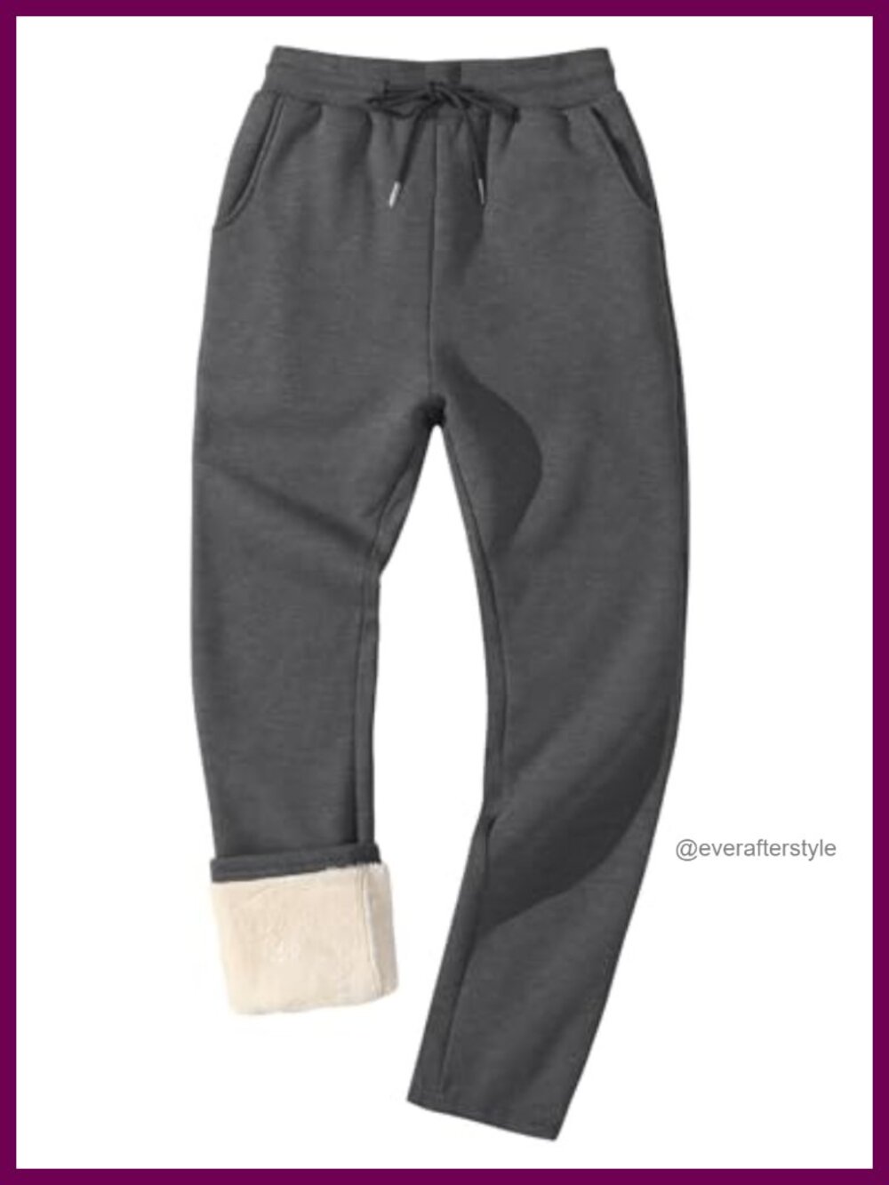 Fleece Lined Sherpa Sweatpants Men Warm Jogger Winter Active Pants